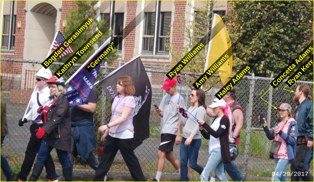 Haley Adams rallies with neo-Nazis