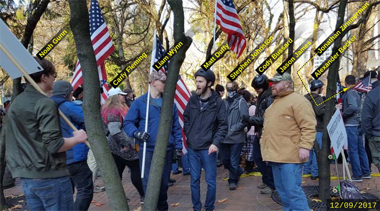 Jason James attends an anti-immigrant hate rally